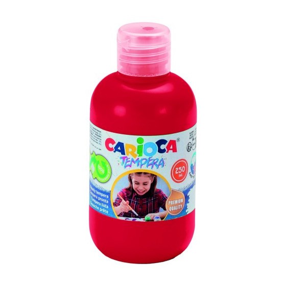 BOTELLA TEMPERA 250 ML. ROJO CARIOCA 40424/10
