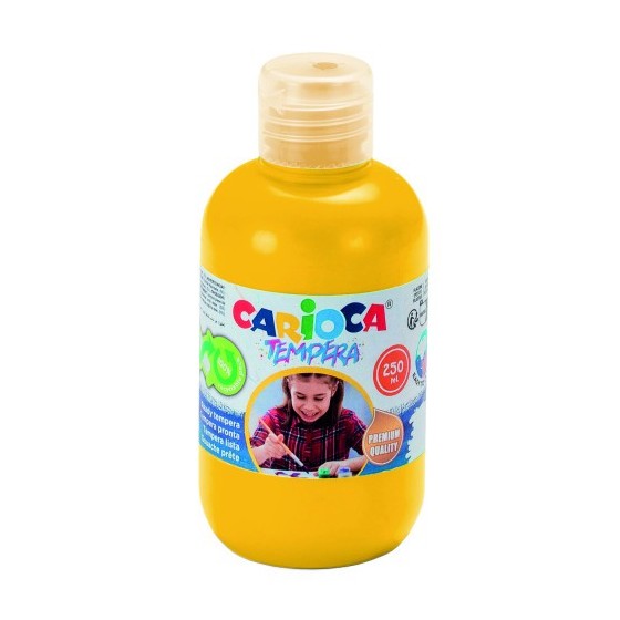 BOTELLA TEMPERA 250 ML. AMARILLO CARIOCA 40424/03