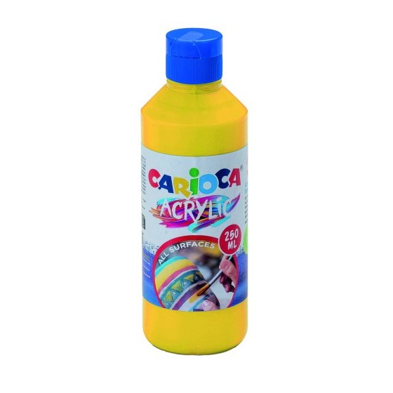 BOTELLA PINTURA ACRILICA 250 ML. AMARILLO CARIOCA 40431/03