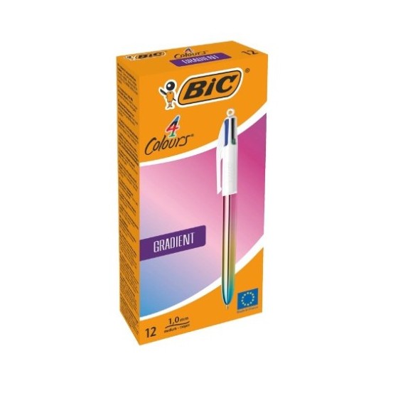 BOLÍGRAFO 4 COLORES GRADIENT BIC 511034 (x12 unidades)