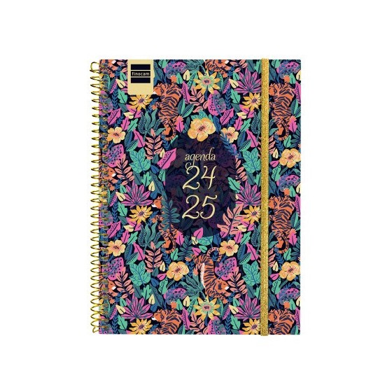 AGENDA ESCOLAR 2024-2025 4º 155X212 SEMANA VISTA HORIZONTAL SECUNDARIA TIGER FINOCAM 634203625