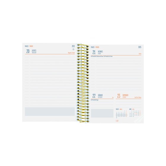 AGENDA ESCOLAR 2024-2025 8º 120X164 1 DÍA PÁGINA SECUNDARIA TIGER FINOCAM 634263625