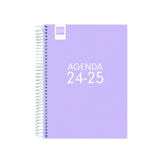 AGENDA ESCOLAR 2024-2025 4º 155X212 1 DÍA PÁGINA COOL LILA FINOCAM 645060825
