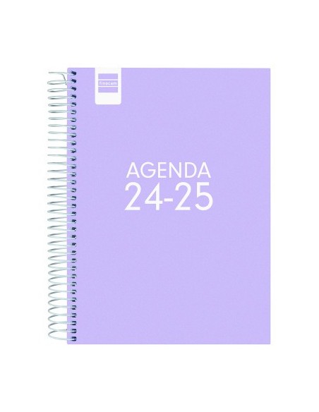 AGENDA ESCOLAR 2024-2025 4º 155X212 1 DÍA PÁGINA COOL LILA FINOCAM 645060825