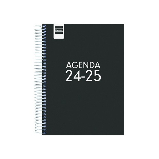 AGENDA ESCOLAR 2024-2025 4º 155X212 1 DÍA PÁGINA COOL NEGRO FINOCAM 645060325