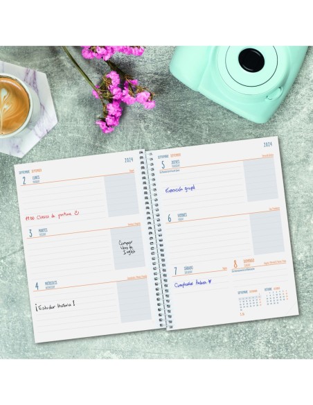AGENDA ESCOLAR 2024-2025 4º 155X212 SEMANA VISTA HORIZONTAL COOL SELVA FINOCAM 645040725