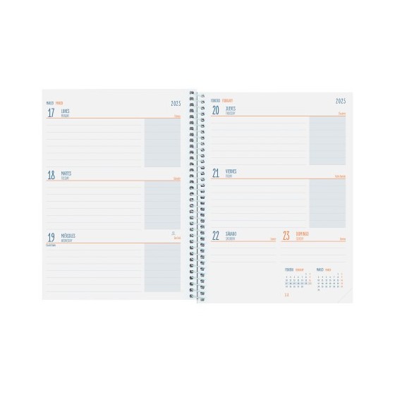 AGENDA ESCOLAR 2024-2025 4º 155X212 SEMANA VISTA HORIZONTAL COOL SELVA FINOCAM 645040725