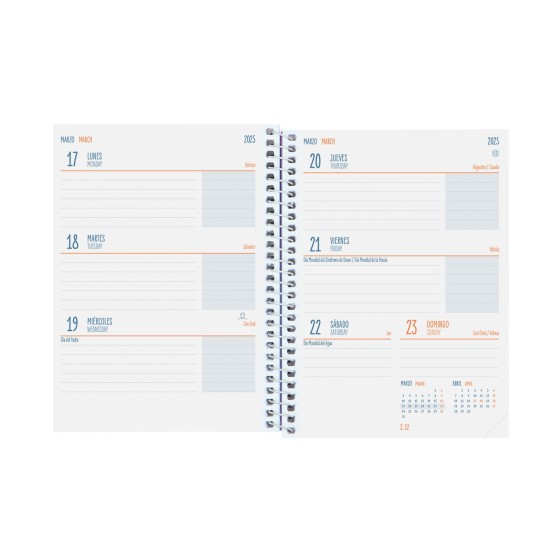 AGENDA ESCOLAR 2024-2025 8º 120X164 SEMANA VISTA HORIZONTAL COOL SELVA FINOCAM 645000725
