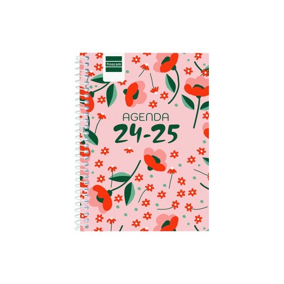AGENDA ESCOLAR 2024-2025 8º 120X164 SEMANA VISTA HORIZONTAL COOL FLORAL FINOCAM 645000625