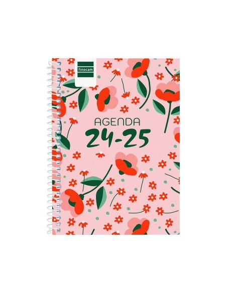AGENDA ESCOLAR 2024-2025 8º 120X164 SEMANA VISTA HORIZONTAL COOL FLORAL FINOCAM 645000625