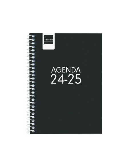 AGENDA ESCOLAR 2024-2025 8º 120X164 SEMANA VISTA HORIZONTAL COOL NEGRO FINOCAM 645000325