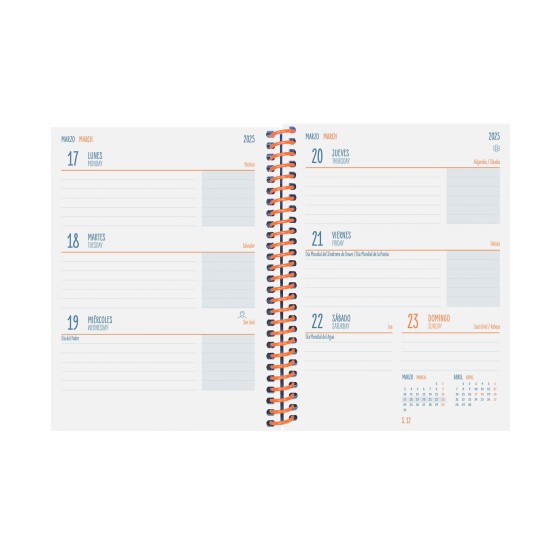 AGENDA ESCOLAR 2024-2025 8º 120X164 SEMANA VISTA HORIZONTAL DIVA FRUITS FINOCAM 536100325