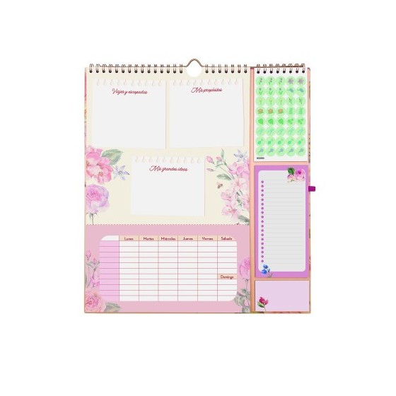 CALENDARIO 16 MESES SEPTIEMBRE 2024-DICIEMBRE 2025 PLUS-340X380 MES VISTA FRASES MOTIVACIONALES FINOCAM 540220225