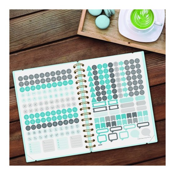 AGENDA 16 MESES SEPTIEMBRE 2024-DICIEMBRE 2025 E10-155X212 SEMANA VISTA HORIZONTAL HAIKU AZUL FINOCAM 627400425