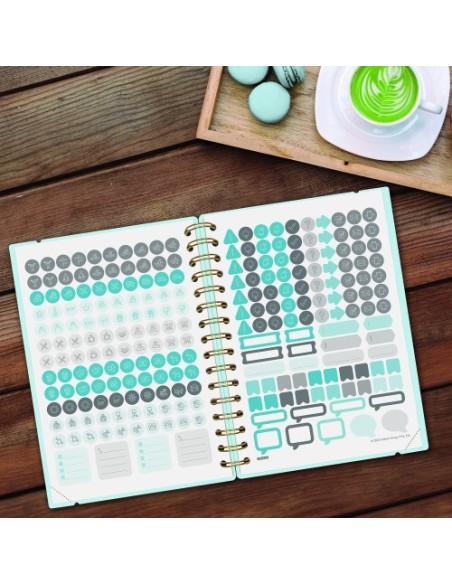 AGENDA 16 MESES SEPTIEMBRE 2024-DICIEMBRE 2025 E10-155X212 SEMANA VISTA HORIZONTAL HAIKU AZUL FINOCAM 627400425