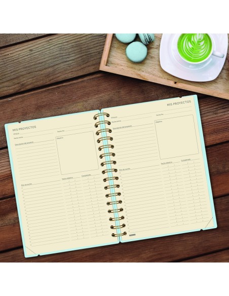 AGENDA 16 MESES SEPTIEMBRE 2024-DICIEMBRE 2025 E10-155X212 SEMANA VISTA HORIZONTAL HAIKU AZUL FINOCAM 627400425