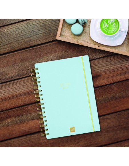 AGENDA 16 MESES SEPTIEMBRE 2024-DICIEMBRE 2025 E10-155X212 SEMANA VISTA HORIZONTAL HAIKU AZUL FINOCAM 627400425