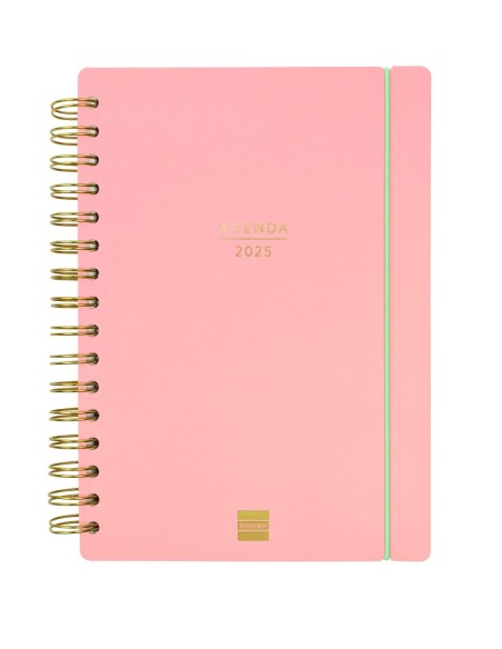 AGENDA 16 MESES SEPTIEMBRE 2024-DICIEMBRE 2025 E10-155X212 SEMANA VISTA HORIZONTAL HAIKU CORAL FINOCAM 627400325