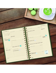 AGENDA 16 MESES SEPTIEMBRE 2024-DICIEMBRE 2025 E10-155X212 SEMANA VISTA HORIZONTAL HAIKU VERDE FINOCAM 627400225 2