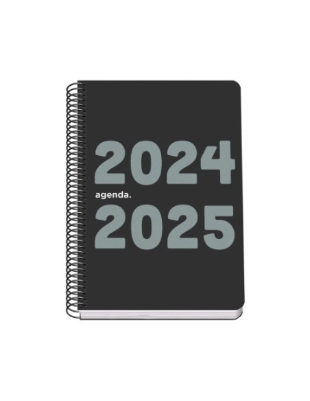 AGENDA ESCOLAR 2024-2025 TAMAÑO A5 TAPA POLIPROPILENO  SEMANA VISTA MEMORY BASIC NEGRO DOHE 51762