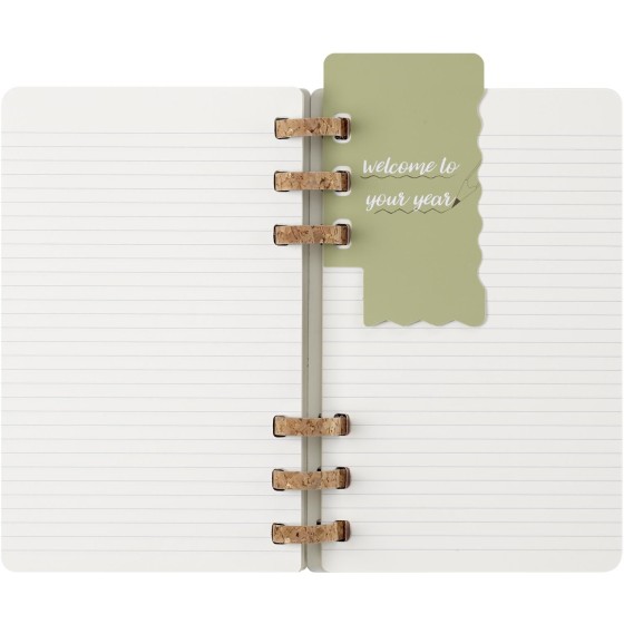 AGENDA 12 MESES 2025 ACADÉMICA ESPIRAL L (13 X 21 CM) NEGRA TAPA BLANDA MOLESKINE DSSPB12AMWH3Y25