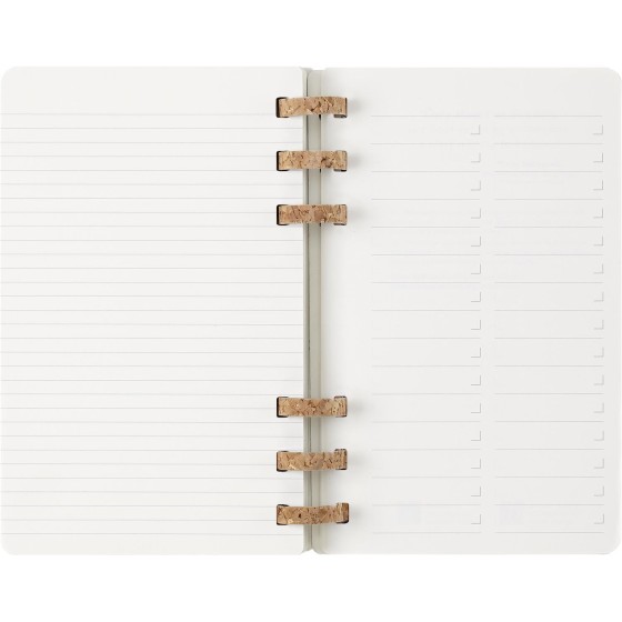 AGENDA 12 MESES 2025 ACADÉMICA ESPIRAL L (13 X 21 CM) NEGRA TAPA BLANDA MOLESKINE DSSPB12AMWH3Y25