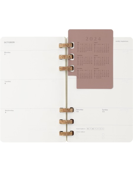 AGENDA 12 MESES 2025 ACADÉMICA ESPIRAL L (13 X 21 CM) NEGRA TAPA BLANDA MOLESKINE DSSPB12AMWH3Y25