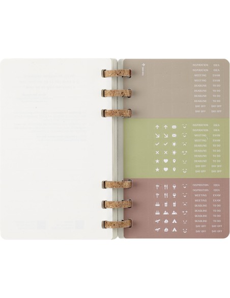 AGENDA 12 MESES 2025 ACADÉMICA ESPIRAL L (13 X 21 CM) NEGRA TAPA BLANDA MOLESKINE DSSPB12AMWH3Y25