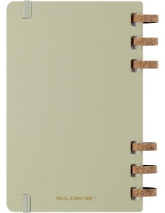AGENDA 12 MESES 2025 ACADÉMICA ESPIRAL L (13 X 21 CM) KIWI TAPA DURA MOLESKINE DHSPK5212AMWH3Y25