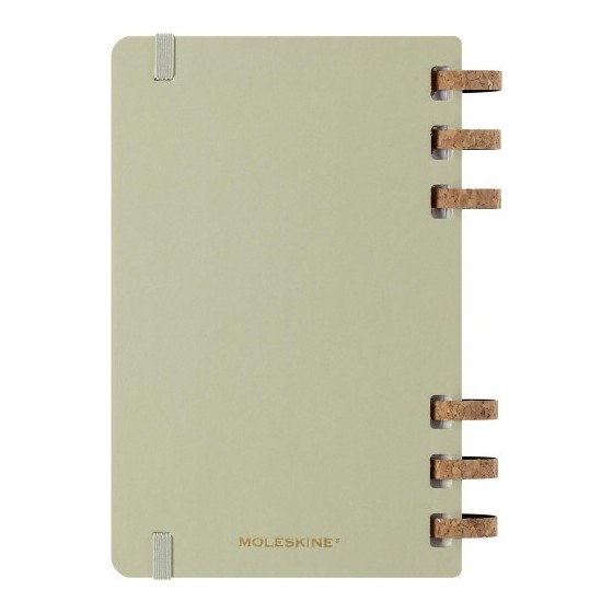 AGENDA 12 MESES 2025 ACADÉMICA ESPIRAL L (13 X 21 CM) KIWI TAPA DURA MOLESKINE DHSPK5212AMWH3Y25