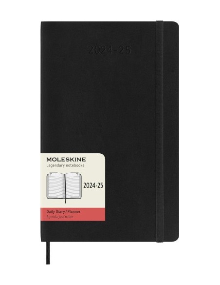 AGENDA 18 MESES 2024-2025 DIARIA L (13 X 21 CM) NEGRA TAPA BLANDA MOLESKINE DSB18DC3Y25