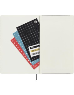 AGENDA 18 MESES 2024-2025 DIARIA L (13 X 21 CM) NEGRA TAPA BLANDA MOLESKINE DSB18DC3Y25 2