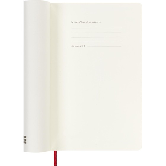 AGENDA 18 MESES 2024-2025 SEMANAL L (13 X 21 CM) ROJO ESCARLATA TAPA BLANDA MOLESKINE DSF218WN3Y25