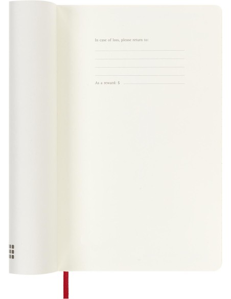 AGENDA 18 MESES 2024-2025 SEMANAL L (13 X 21 CM) ROJO ESCARLATA TAPA BLANDA MOLESKINE DSF218WN3Y25