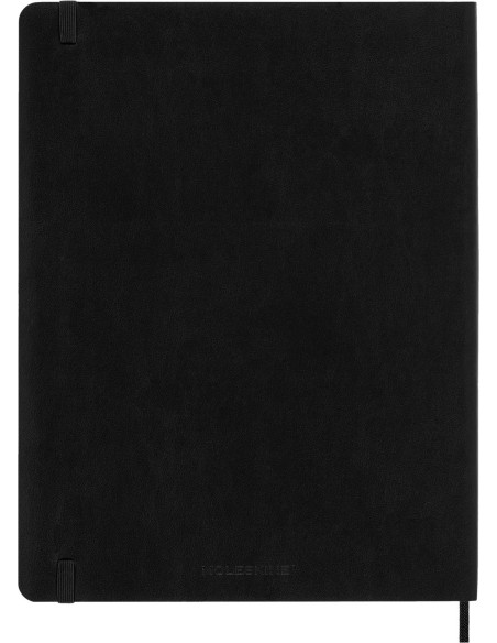 AGENDA 18 MESES 2024-2025 SEMANAL XL (19 X 25 CM) NEGRA TAPA BLANDA MOLESKINE DSB18WN4Y25