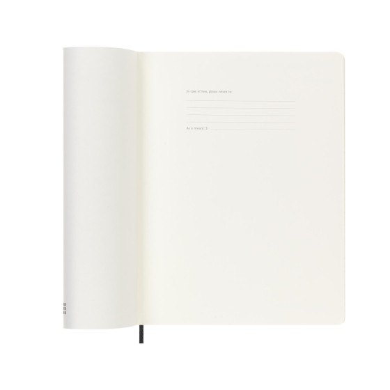 AGENDA 18 MESES 2024-2025 SEMANAL XL (19 X 25 CM) NEGRA TAPA BLANDA MOLESKINE DSB18WN4Y25