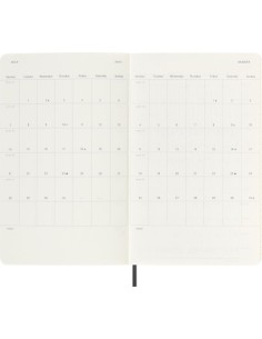 AGENDA 18 MESES 2024-2025 SEMANAL L (13 X 21 CM) NEGRA TAPA BLANDA MOLESKINE DSB18WN3Y25 2