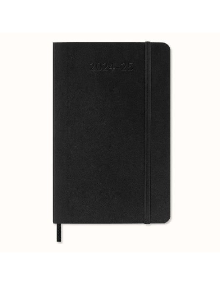 AGENDA 18 MESES 2024-2025 SEMANAL P (9 X 14 CM) NEGRA TAPA BLANDA MOLESKINE DSB18WN2Y25