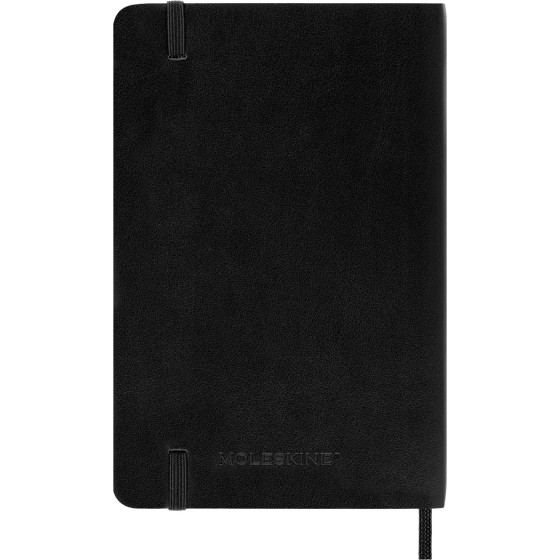 AGENDA 18 MESES 2024-2025 SEMANAL P (9 X 14 CM) NEGRA TAPA BLANDA MOLESKINE DSB18WN2Y25
