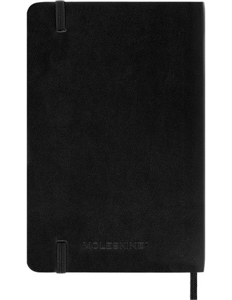 AGENDA 18 MESES 2024-2025 SEMANAL P (9 X 14 CM) NEGRA TAPA BLANDA MOLESKINE DSB18WN2Y25