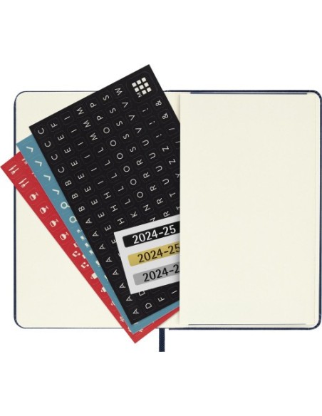 AGENDA 18 MESES 2024-2025 SEMANAL P (9 X 14 CM) AZUL ZAFIRO TAPA DURA MOLESKINE DHB2018WN2Y25