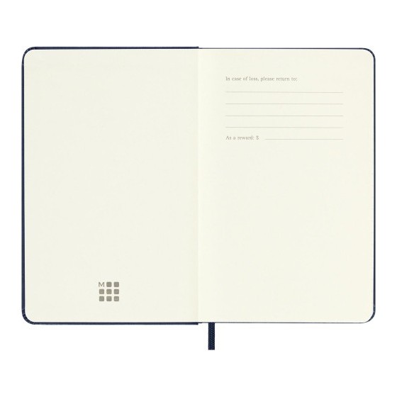 AGENDA 18 MESES 2024-2025 SEMANAL P (9 X 14 CM) AZUL ZAFIRO TAPA DURA MOLESKINE DHB2018WN2Y25