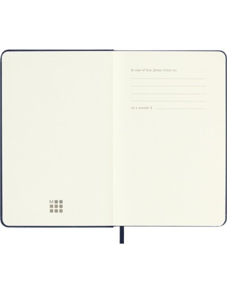 AGENDA 18 MESES 2024-2025 SEMANAL P (9 X 14 CM) AZUL ZAFIRO TAPA DURA MOLESKINE DHB2018WN2Y25