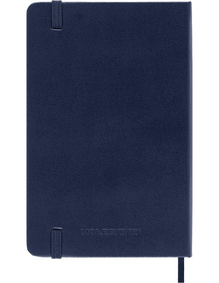 AGENDA 18 MESES 2024-2025 SEMANAL P (9 X 14 CM) AZUL ZAFIRO TAPA DURA MOLESKINE DHB2018WN2Y25
