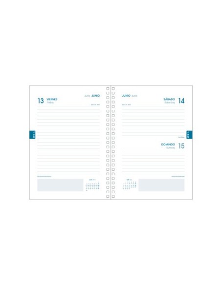 AGENDA ESCOLAR 2024-2025 TAMAÑO A6 TAPA POLIPROPILENO  DÍA PÁGINA MEMORY BASIC AZUL DOHE 51763