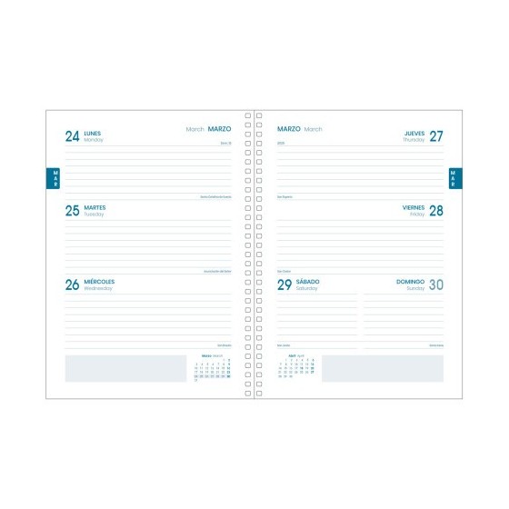 AGENDA ESCOLAR 2024-2025 TAMAÑO A5 TAPA CARTON FORRADO  SEMANA VISTA TANGRAM BASIC NEGRO DOHE 51747