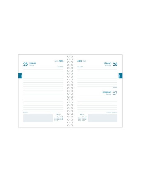 AGENDA ESCOLAR 2024-2025 TAMAÑO A6 TAPA CARTON FORRADO  DÍA PÁGINA ELITE PRIME DOHE 51773