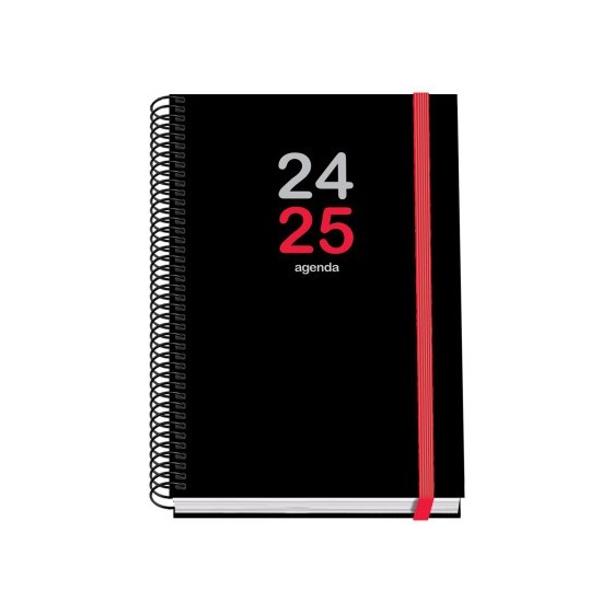 AGENDA ESCOLAR 2024-2025 TAMAÑO A5 TAPA CARTON FORRADO  SEMANA VISTA ELITE PRIME DOHE 51769