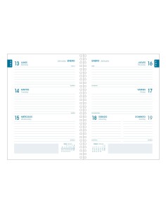 AGENDA ESCOLAR 2024-2025 TAMAÑO A5 TAPA CARTON FORRADO  SEMANA VISTA ELITE PRIME DOHE 51769 2