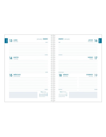 AGENDA ESCOLAR 2024-2025 TAMAÑO A5 TAPA CARTON FORRADO  SEMANA VISTA ELITE PRIME DOHE 51769